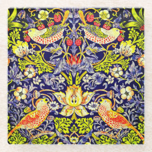Strawberry Thief Birds William Morris Glazen Onderzetter