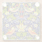 Strawberry Thief Birds William Morris Glazen Onderzetter (Achterkant)