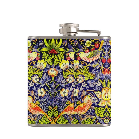 Strawberry Thief Birds William Morris Heupfles (Achterkant)