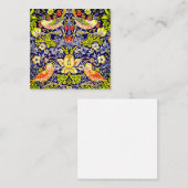 Strawberry Thief Birds William Morris Informatiekaartje (Voorkant / Achterkant)