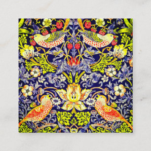 Strawberry Thief Birds William Morris Informatiekaartje