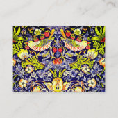 Strawberry Thief Birds William Morris Informatiekaartje (Voorkant)