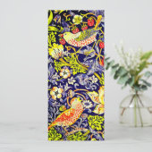 Strawberry Thief Birds William Morris Kaart (Staand voorkant)