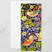 Strawberry Thief Birds William Morris Kaart (Voorkant / Achterkant)