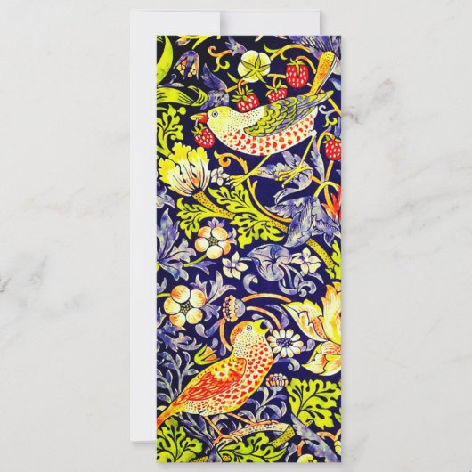 Strawberry Thief Birds William Morris Kaart (Voorkant)