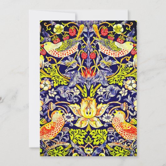 Strawberry Thief Birds William Morris Kaart (Voorkant)