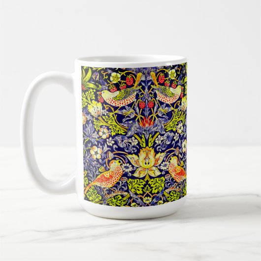 Strawberry Thief Birds William Morris Koffiemok (Links)