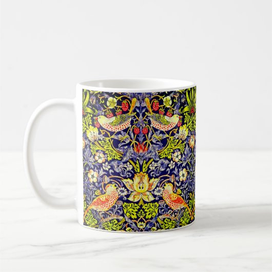 Strawberry Thief Birds William Morris Koffiemok (Links)