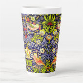 Strawberry Thief Birds William Morris Latte Mok (Voorkant)