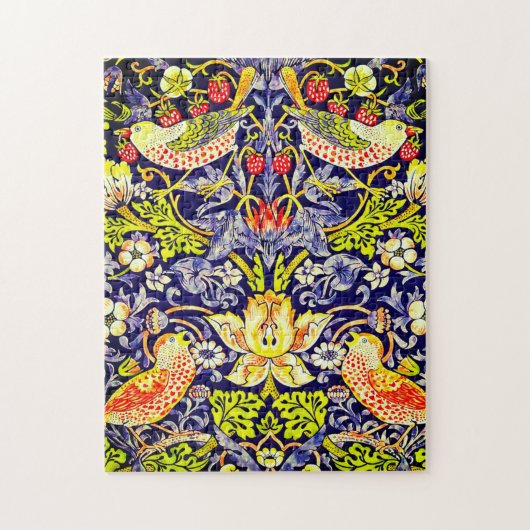 Strawberry Thief Birds William Morris Legpuzzel (Verticaal)