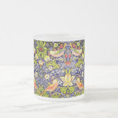 Strawberry Thief Birds William Morris Matglas Koffiemok (Center)