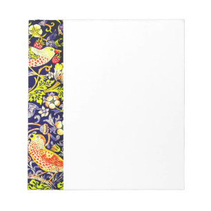 Strawberry Thief Birds William Morris Notitieblok