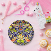 Strawberry Thief Birds William Morris Papieren Bordje (Feest)