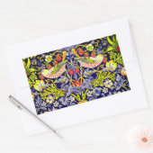 Strawberry Thief Birds William Morris Rechthoekige Sticker (Envelop)