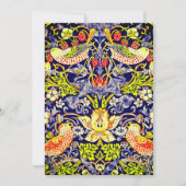 Strawberry Thief Birds William Morris Save The Date (Voorkant)