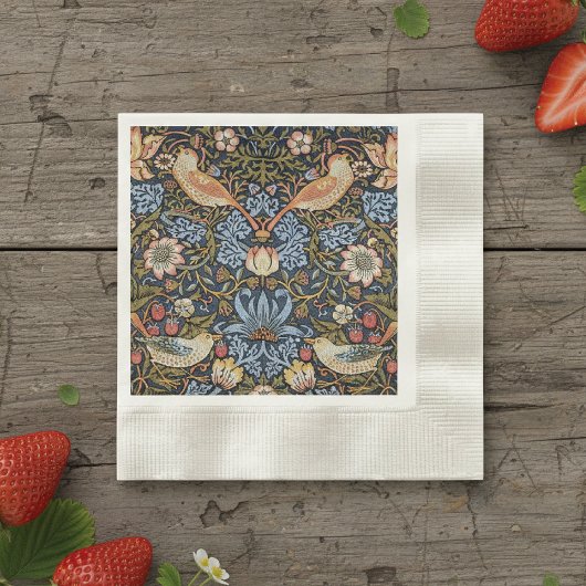 Strawberry Thief Birds William Morris Servet