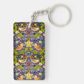 Strawberry Thief Birds William Morris Sleutelhanger (achterkant)