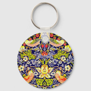 Strawberry Thief Birds William Morris Sleutelhanger