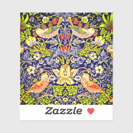 Strawberry Thief Birds William Morris Sticker (Vel)