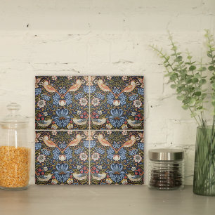 Strawberry Thief Birds William Morris Tegeltje