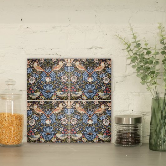 Strawberry Thief Birds William Morris Tegeltje