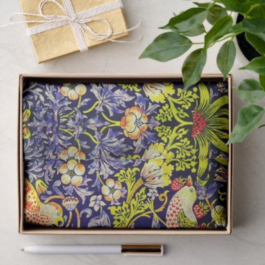 Strawberry Thief Birds William Morris Tissuepapier (Geschenk)