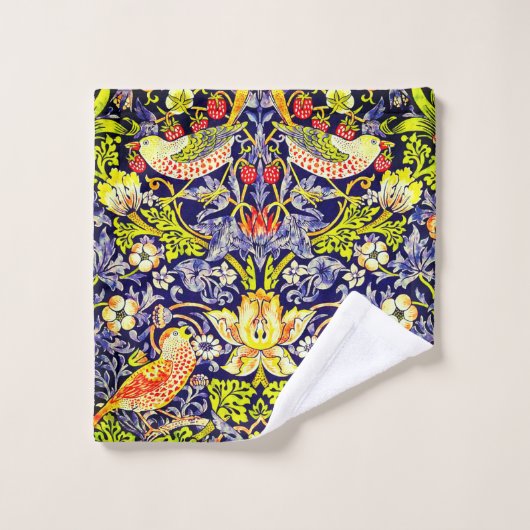 Strawberry Thief Birds William Morris Washandje (Wasdoekje)