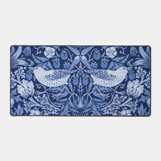 Strawberry Thief Blue Monotone, William Morris Bureaumat (Voorkant)