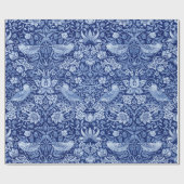 Strawberry Thief Blue Monotone, William Morris Cadeaupapier (Vlak)
