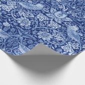 Strawberry Thief Blue Monotone, William Morris Cadeaupapier (Hoek)