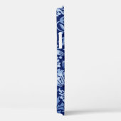 Strawberry Thief Blue Monotone, William Morris Case-Mate iPhone Case (Achterkant / Rechts)