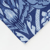 Strawberry Thief Blue Monotone, William Morris Fleece Deken (Hoek)