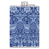 Strawberry Thief Blue Monotone, William Morris Heupfles (Achterkant)