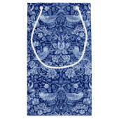 Strawberry Thief Blue Monotone, William Morris Klein Cadeauzakje (Achterkant)