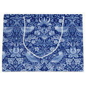 Strawberry Thief Blue Monotone, William Morris Lar Groot Cadeauzakje (Voorkant)