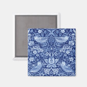 Strawberry Thief Blue Monotone, William Morris Magneet (Voorkant / Achterkant)