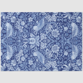 Strawberry Thief Blue Monotone, William Morris Tissuepapier