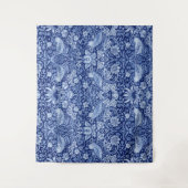 Strawberry Thief Blue Monotone, William Morris Wandkleed (Voorkant)