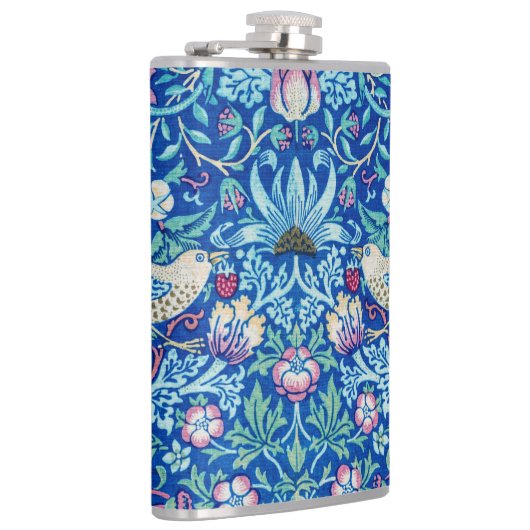 Strawberry Thief Blue, William Morris Flask Heupfles (Rechts)