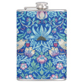 Strawberry Thief Blue, William Morris Flask Heupfles (Voorkant)