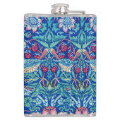 Strawberry Thief Blue, William Morris Flask Heupfles (Achterkant)