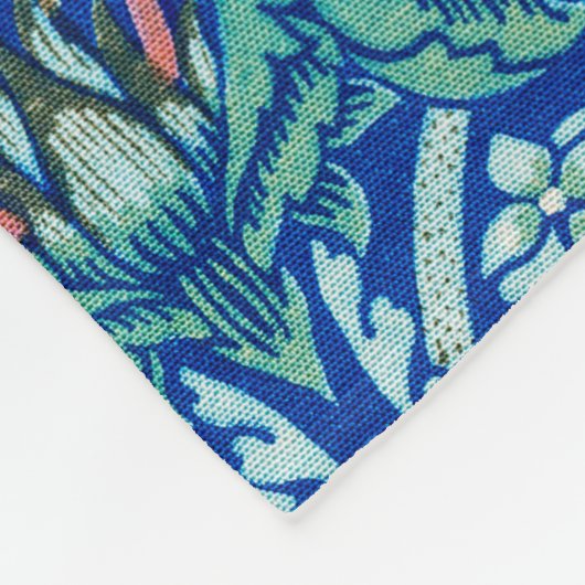 Strawberry Thief Blue, William Morris Fleece Blank (Hoek)