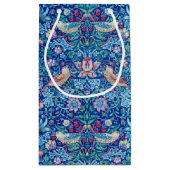 Strawberry Thief Blue, William Morris Klein Cadeauzakje (Achterkant)