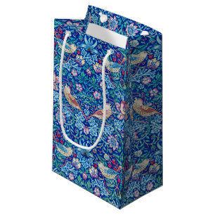 Strawberry Thief Blue, William Morris Klein Cadeauzakje