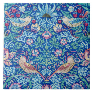 Strawberry Thief Blue, William Morris Tegeltje