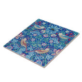 Strawberry Thief Blue, William Morris Tegeltje (Zijkant)