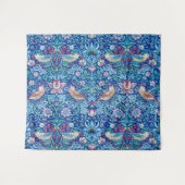 Strawberry Thief Blue, William Morris Wandkleed (Voorkant (horizontaal))