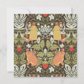 Strawberry thief Bunnies pattern (Voorkant)