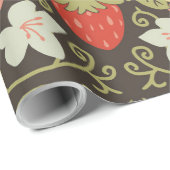 Strawberry thief Bunnies pattern Cadeaupapier (Rol Hoek)
