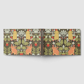Strawberry thief Bunnies pattern Gastenboek